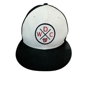 Preowned 9FIFTY New Era Washington Nations "WDC" Trucker Snapback Hat MLB